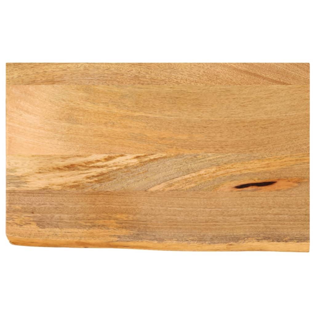 vidaXL Tablero de mesa borde natural madera maciza mango 60x40x3,8 cm