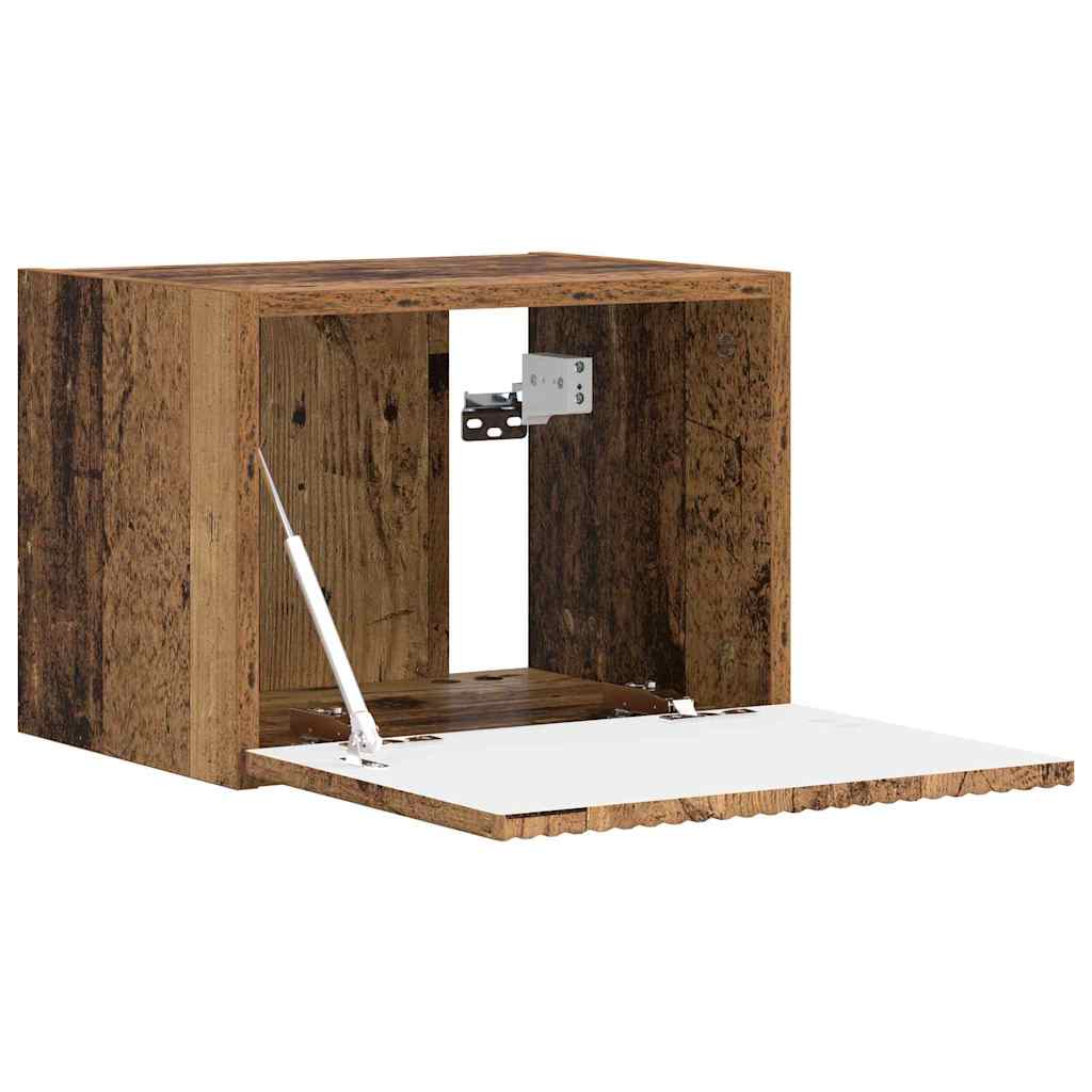 vidaXL Meuble TV mural Chêne fumé 60 x 31 x 29.5 cm Bois d'ingénierie - Image 5