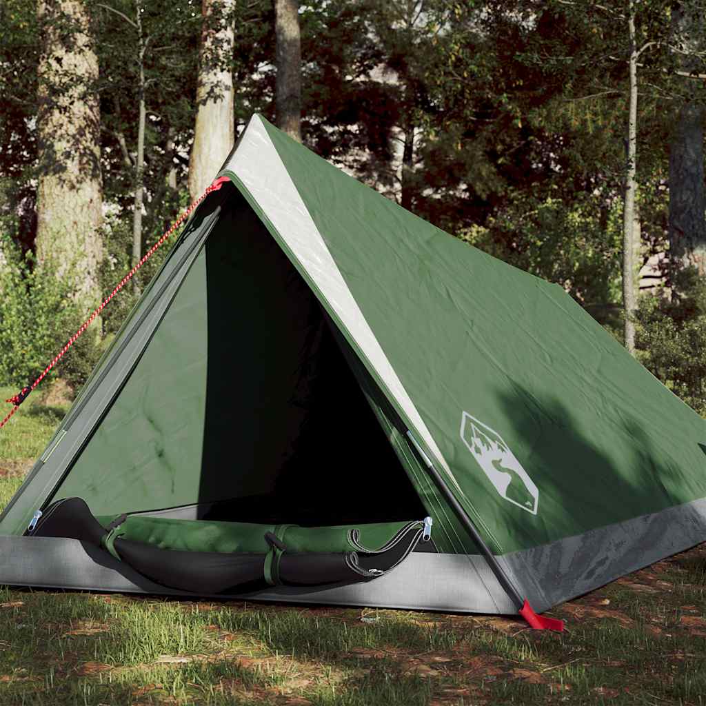 vidaXL Campingzelt 2 Personen Grün Wasserfest