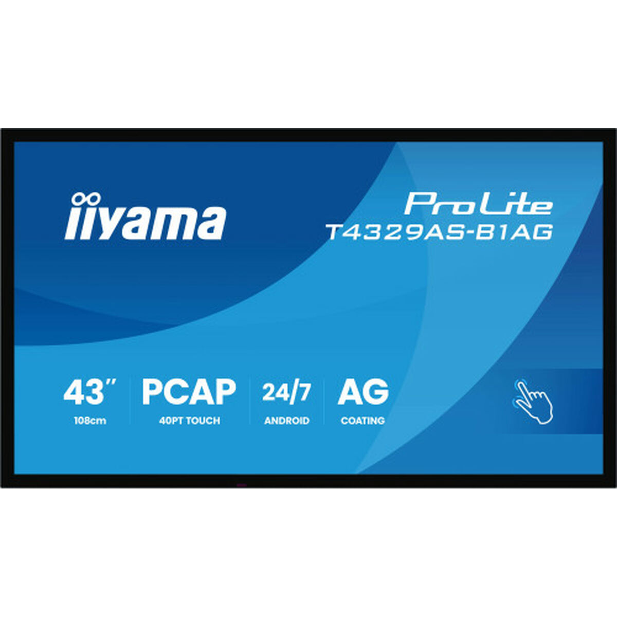 Tappetino Antiscivolo Iiyama T4329AS-B1AG Nero