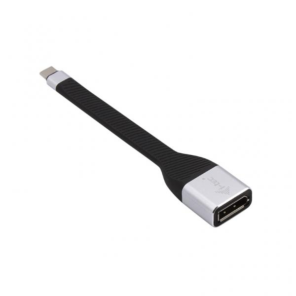 Adattatore USB-C con DisplayPort i-Tec C31FLATDP60HZ Nero