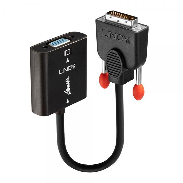 Adattatore DVI-D con VGA LINDY 38189 Nero
