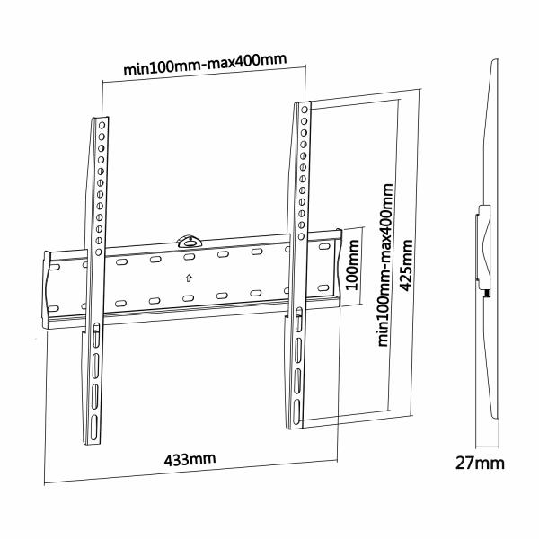 Supporto da Parete Aisens WT55F-013 32" - Image 4