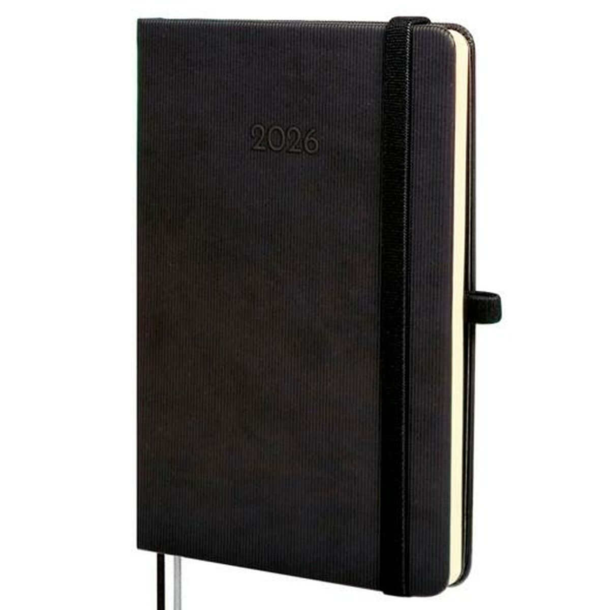 Agenda Finocam MÍNIMAL TEXTURA Nero 11,8 x 16,8 cm 2026