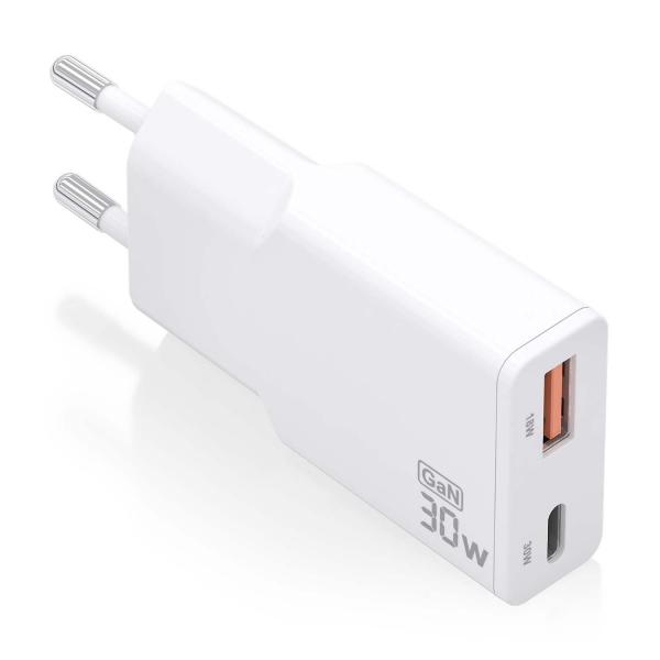 Caricabatterie da Parete Aisens ASCH-30W2P046-W Bianco 30 W