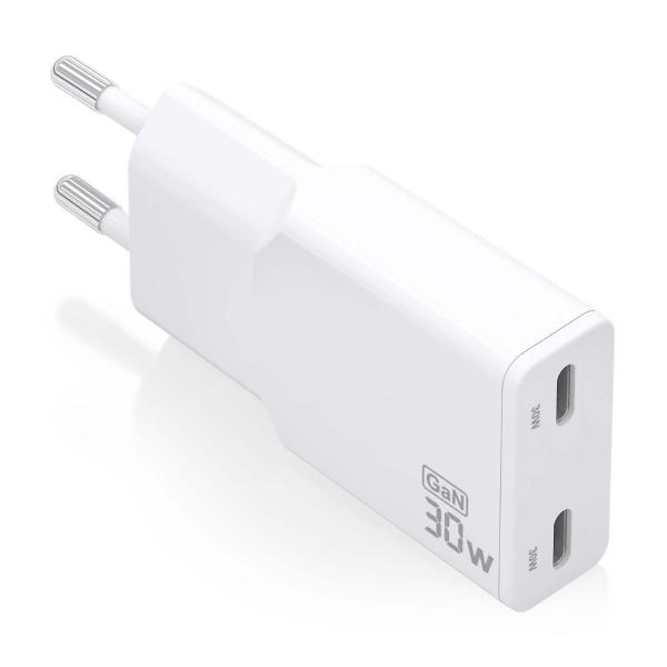 Caricabatterie da Parete Aisens AISENS ASCH-30W2P048-W Bianco 30 W