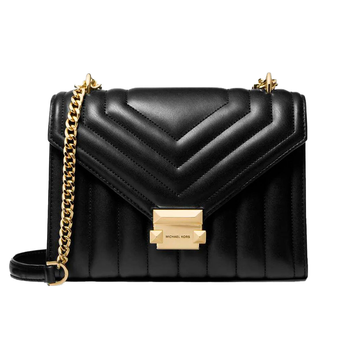 Borsa a Tracolla Michael Kors Whitney Nero 24 x 19 x 9 cm