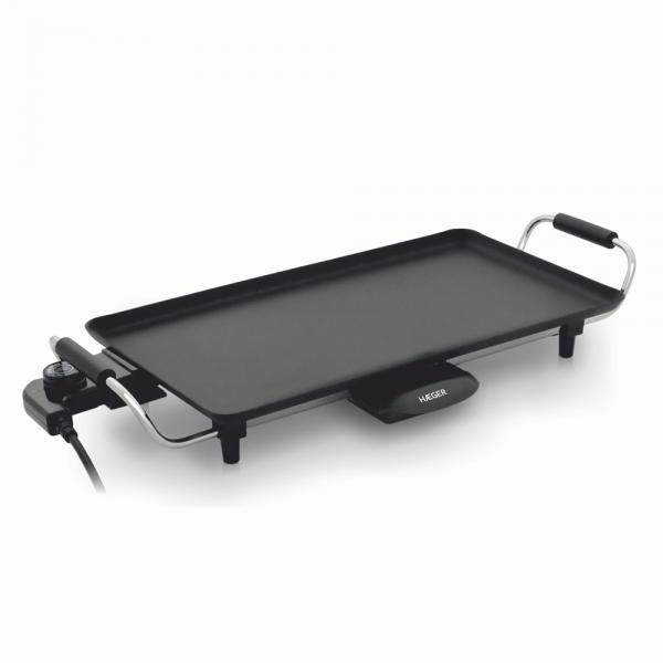Piastra griglia liscia Haeger GR-200.010A Nero 2000 W