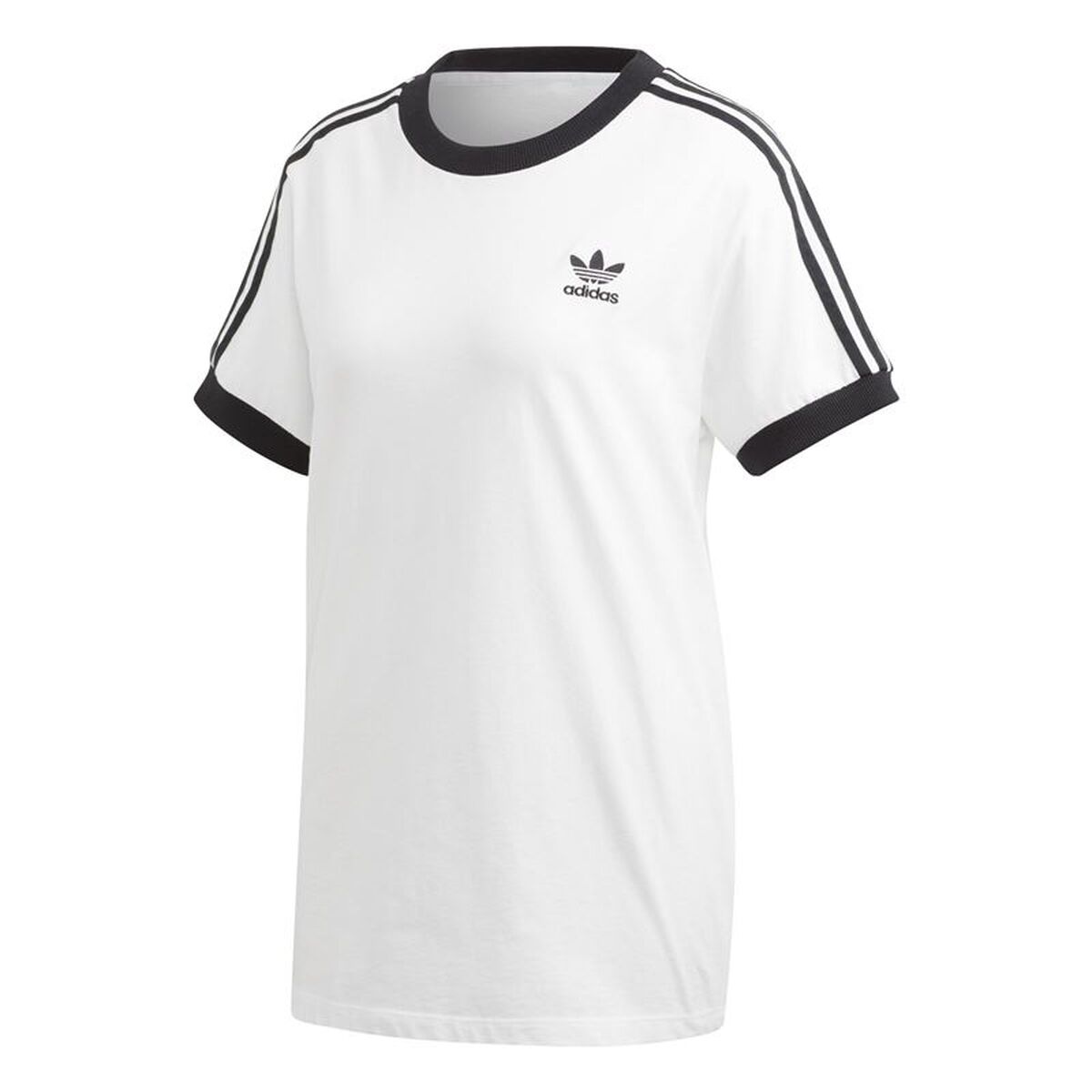 Maglia a Maniche Corte Donna Adidas 3 Stripes Bianco Taglia:M