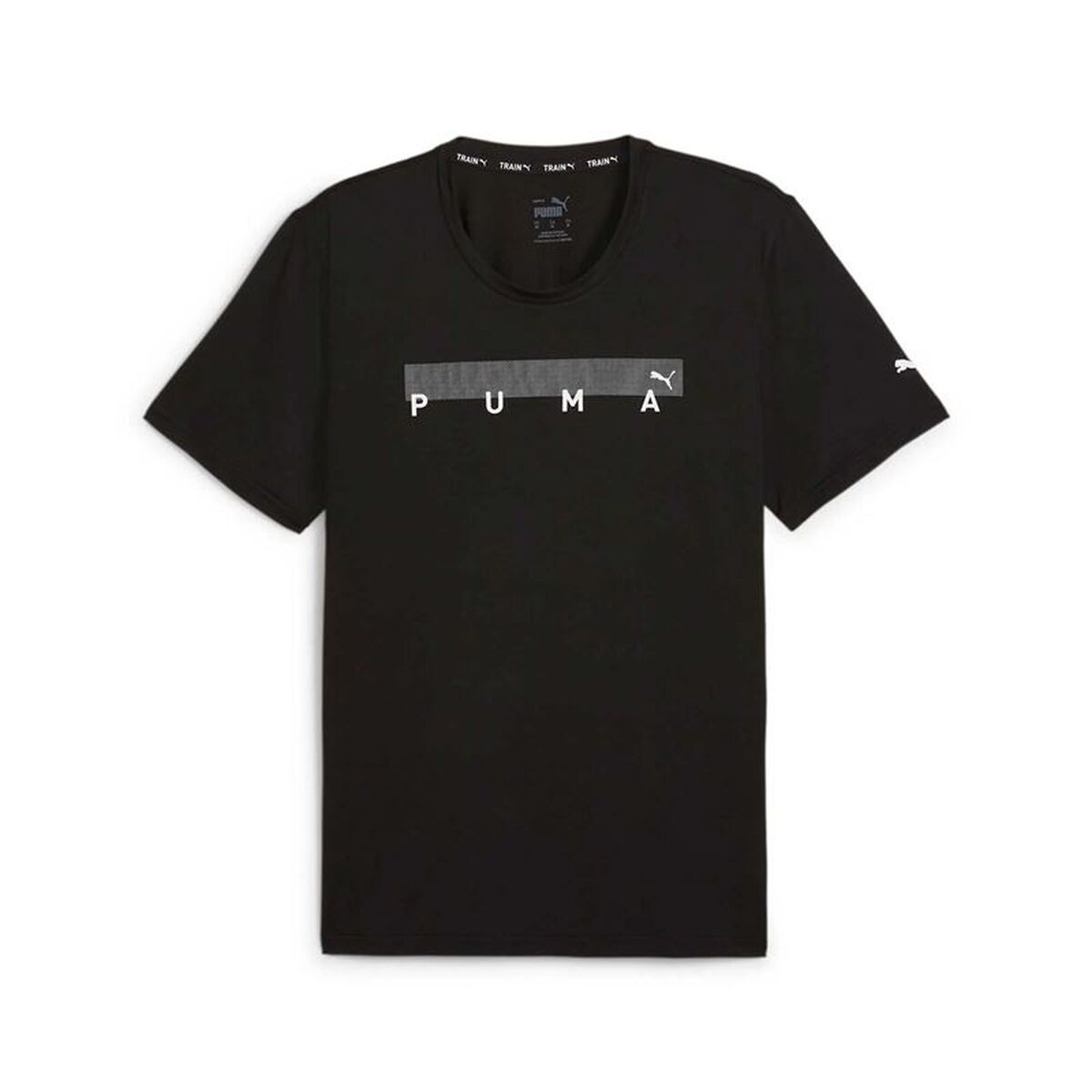 Maglia a Maniche Corte Uomo Puma Energy Cloudspun Graphic Nero Taglia:S
