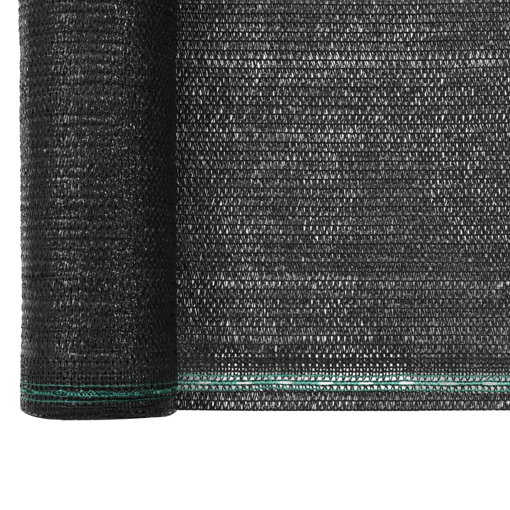 vidaXL Toldo para pista de tenis HDPE 1,4x25 m negro - Image 3
