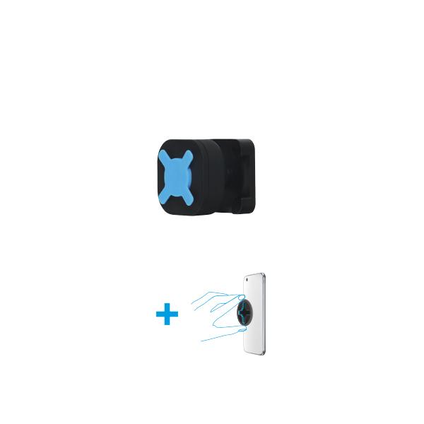 Supporto per cellulari Mobilis 044003 Azzurro Nero ABS Plastica