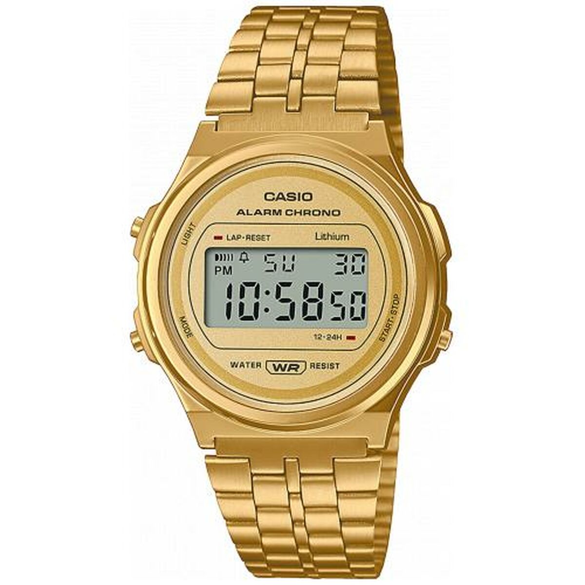 Orologio Unisex Casio A171WEMG-9AEF Dorato Vintage
