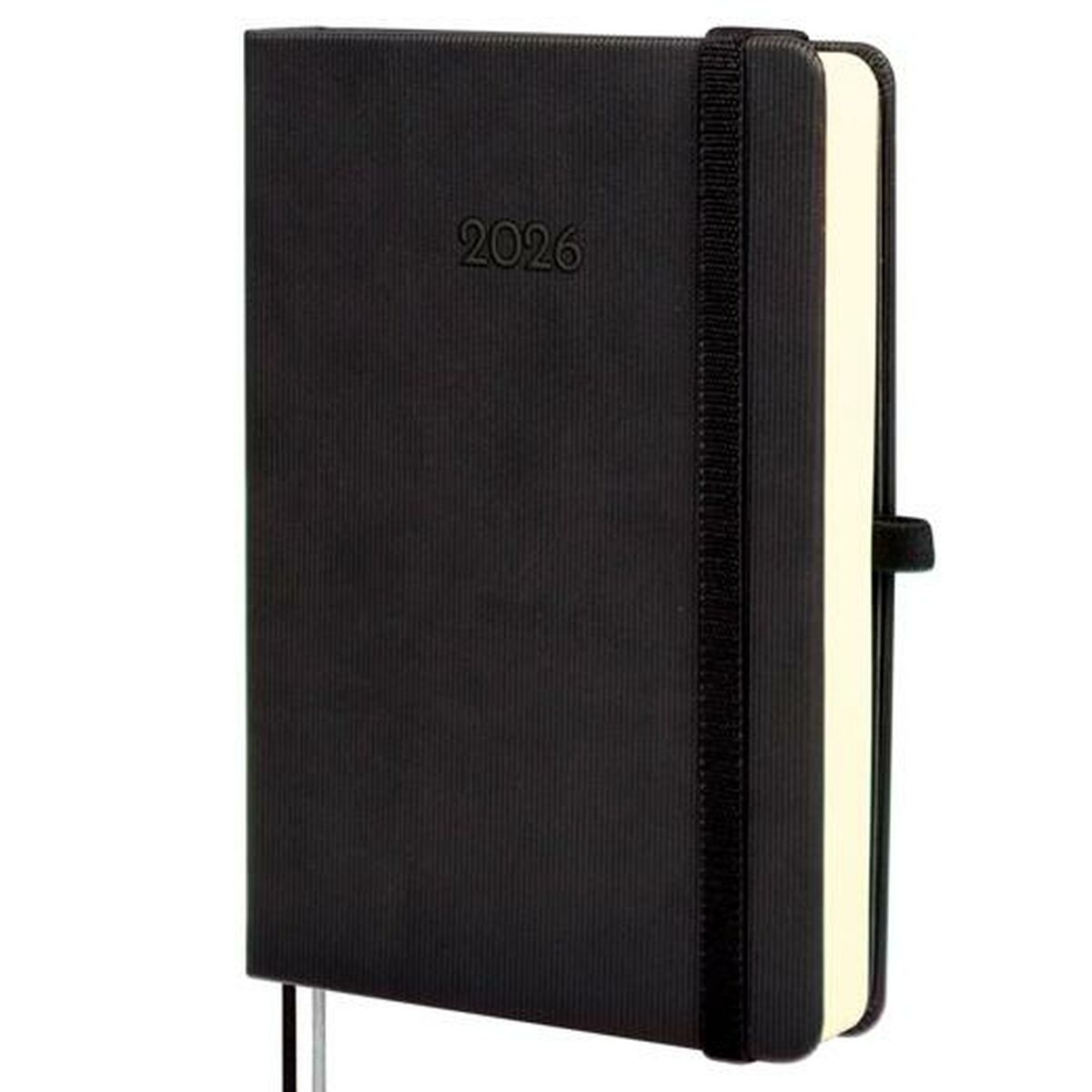Agenda Finocam MÍNIMAL TEXTURA Nero 11,8 x 16,8 cm 2026