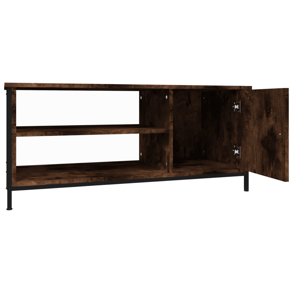 vidaXL Mueble de TV madera contrachapada roble ahumado 100x40x45 cm - Image 6