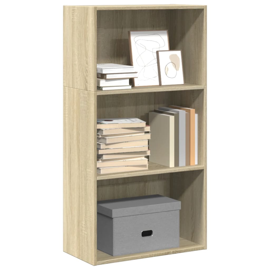 vidaXL Bücherregal Sonoma-Eiche 60x30x114 cm Holzwerkstoff