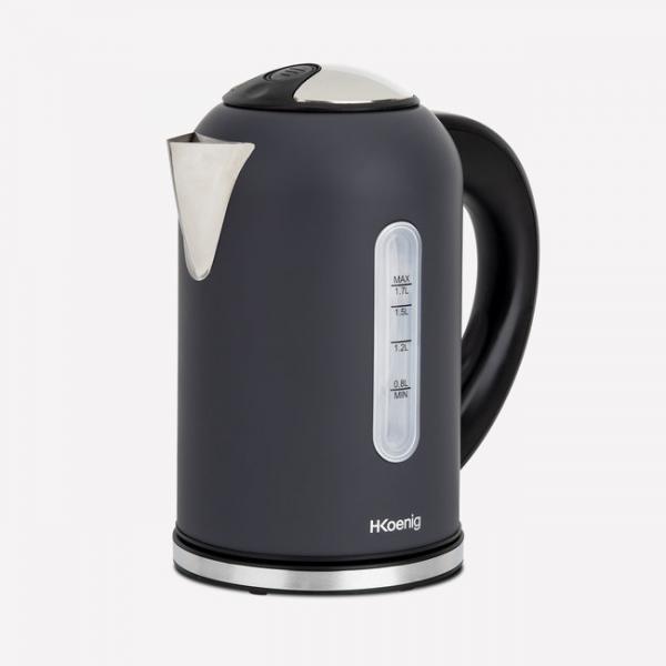 Bollitore Hkoenig BOE52 2200 W Nero Acciaio inossidabile 2200 W 1,7 L 1,7 L