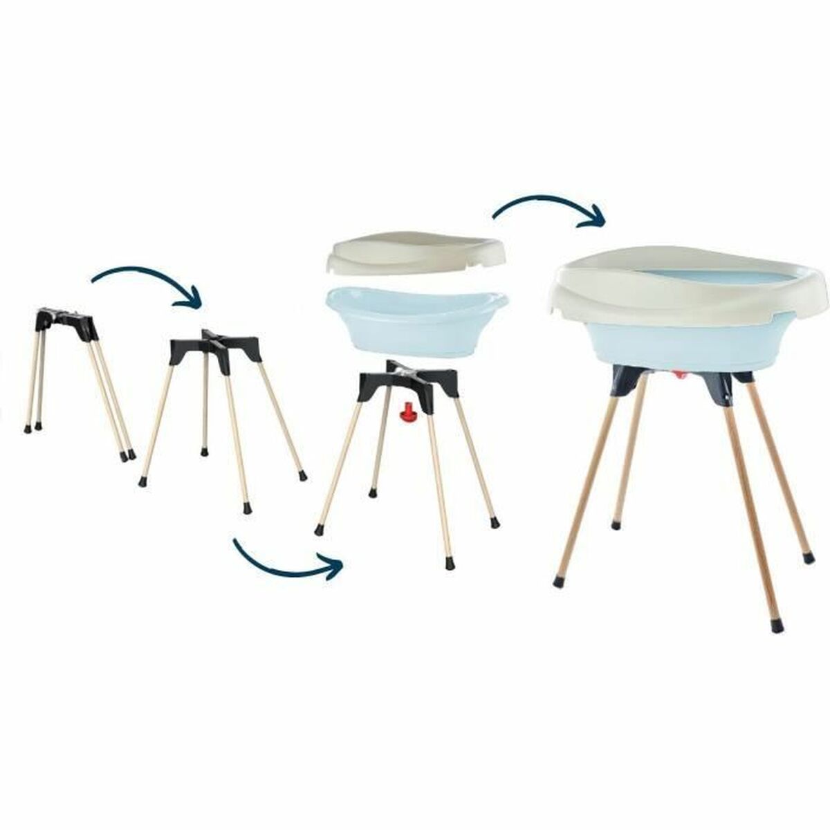 Fasciatoio 2 in 1 Vasca Azzurro Chiaro - Image 5