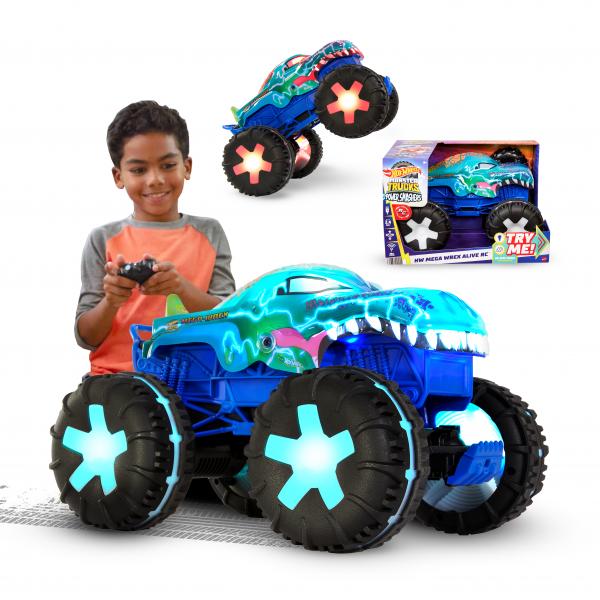 Macchinina Radiocomandata Hot Wheels Mega-Wrex