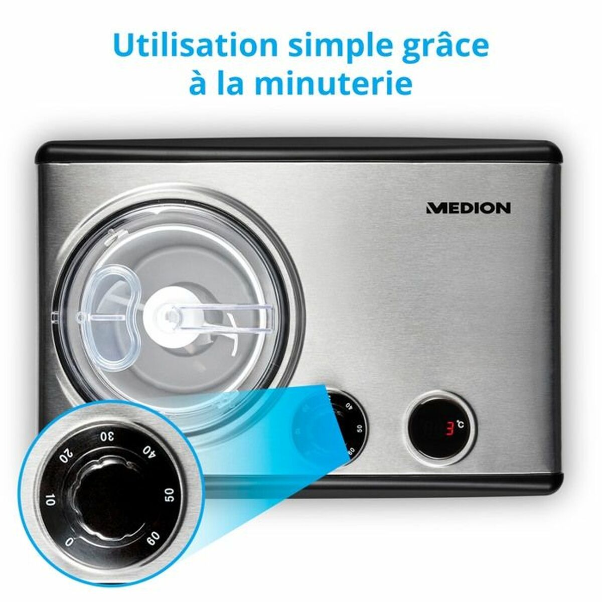 Gelatiera Medion Acciaio inossidabile 150 W 1,5 L - Image 5