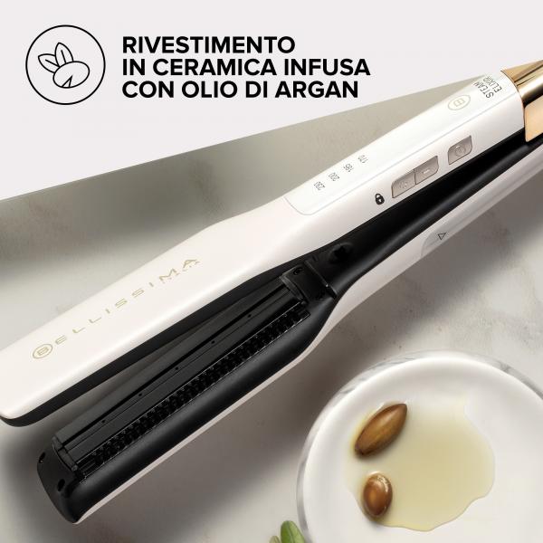 Piastra per Capelli Bellissima 11808 Bianco - Image 4