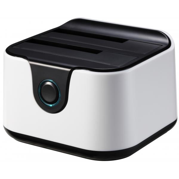 Dock Station Dual TooQ TQDS-802BW 2.5"-3.5" HDD SATA USB 3.0