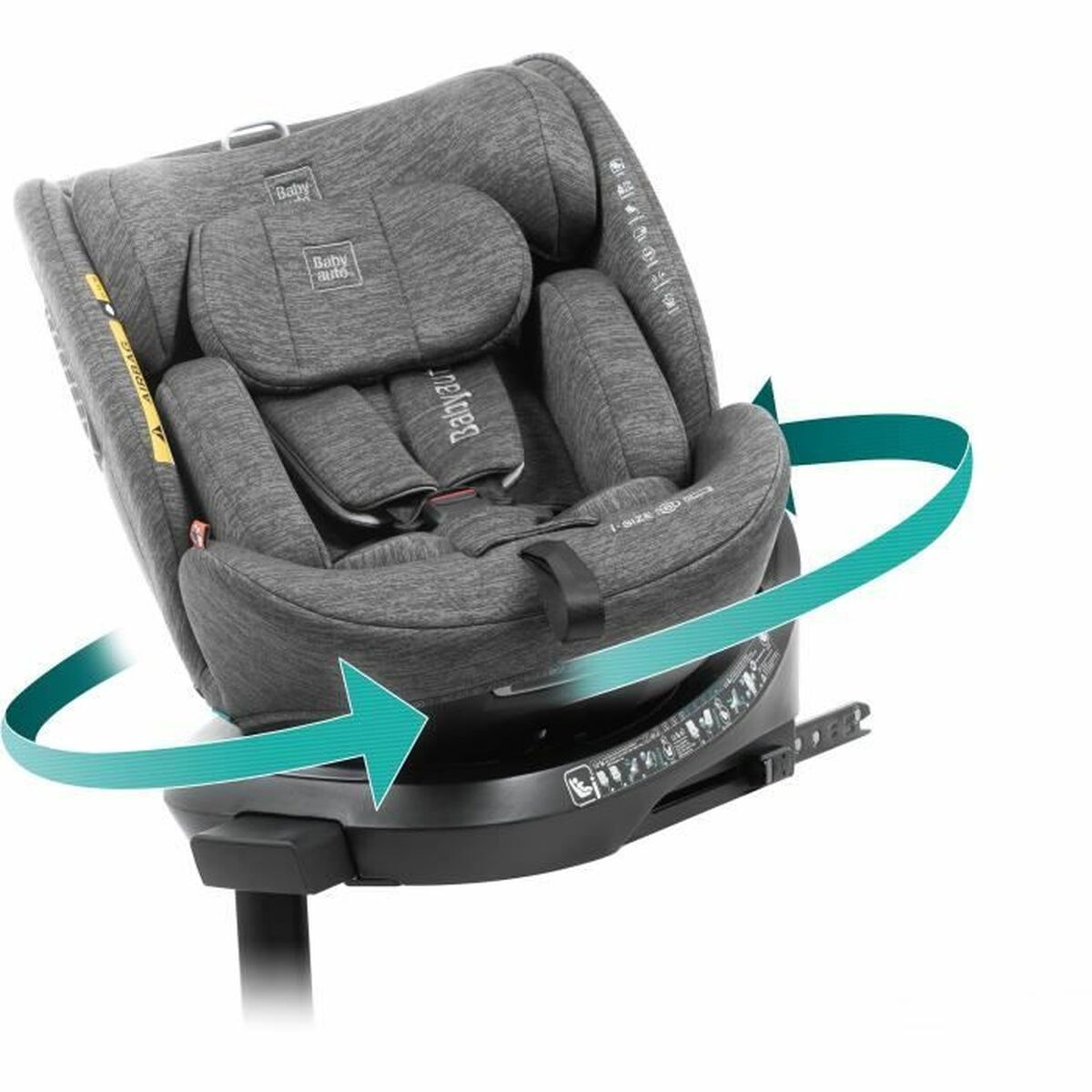 Seggiolino Auto Babyauto CORE Grigio 0 (de 0 a 10 kilos) I (9 - 18 kg) II (15-25 kg) III (22 - 36 kg) Per bambini ECE R129/04 - Image 5