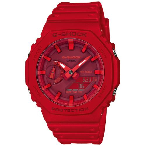 Orologio Unisex Casio GA-2100-4AER Rosso Multifunzionale