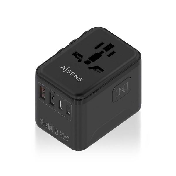 Caricabatterie da Parete Aisens ASPS-2A3C09-BK 35 W Nero