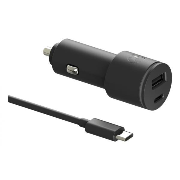 Caricabatterie per Auto USB Universale + Cavo USB-C Motorola SJV102-EU 1,5 m