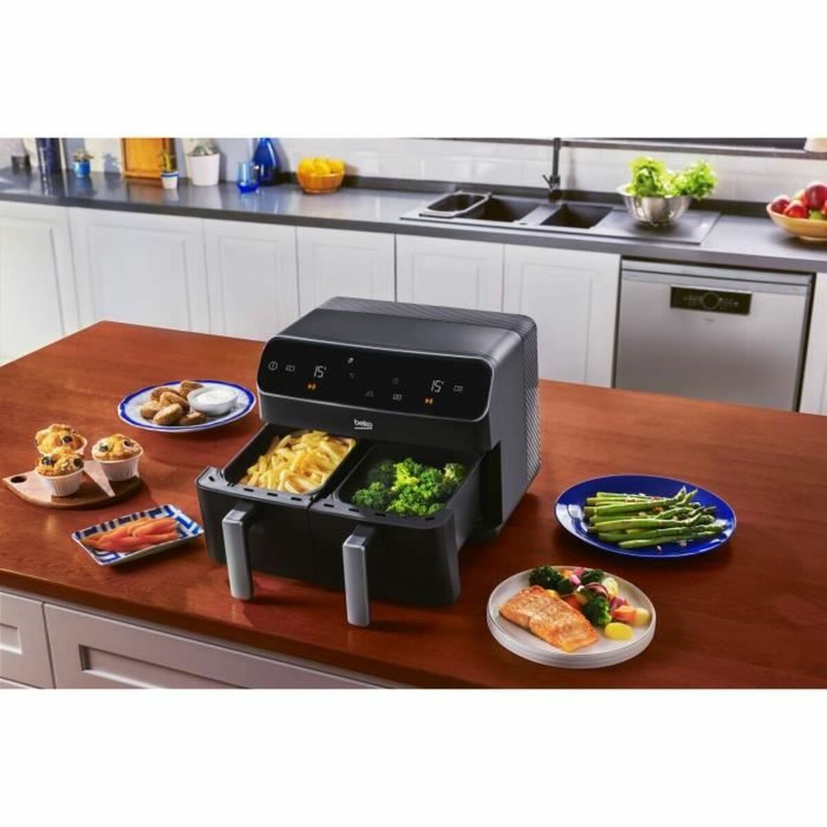Friggitrice ad Aria BEKO Nero 2400 W 8,5 L - Image 6