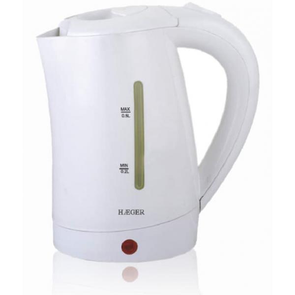 Bollitore Haeger 	EK-10W.015A- Bianco 1100 W Plastica 500 ml