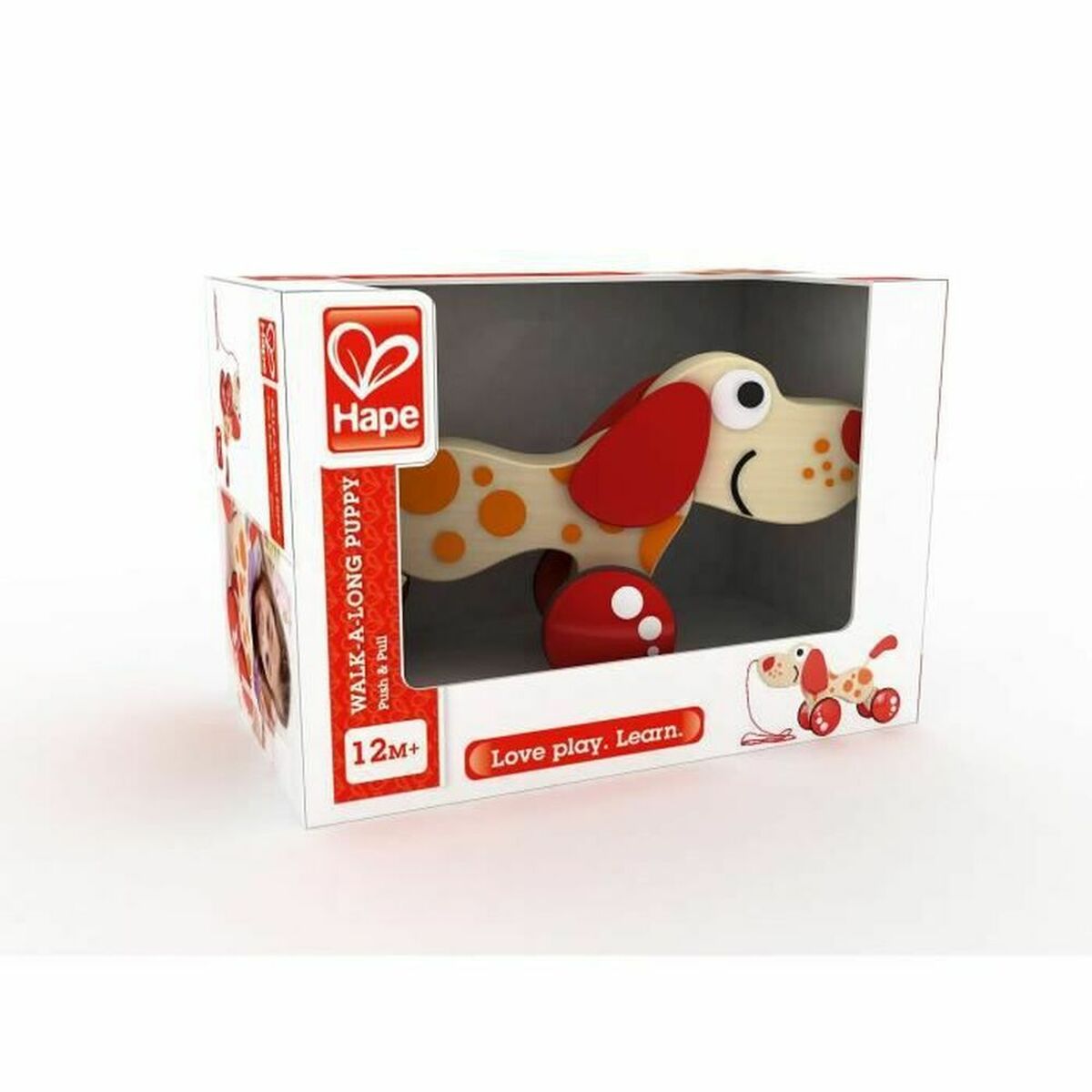 Giocattolo da trascinamento Hape E0347 22 x 16,2 x 9,2 cm Cane
