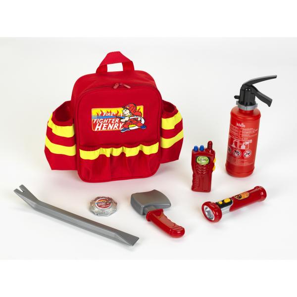 Set da Pompiere Klein Zaino 7 Pezzi