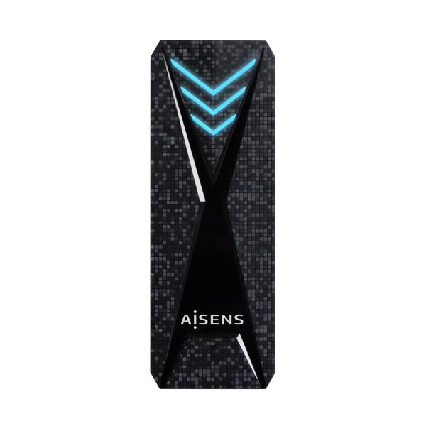 Involucro per Hard Disk Aisens ASM2-RGB013B Nero