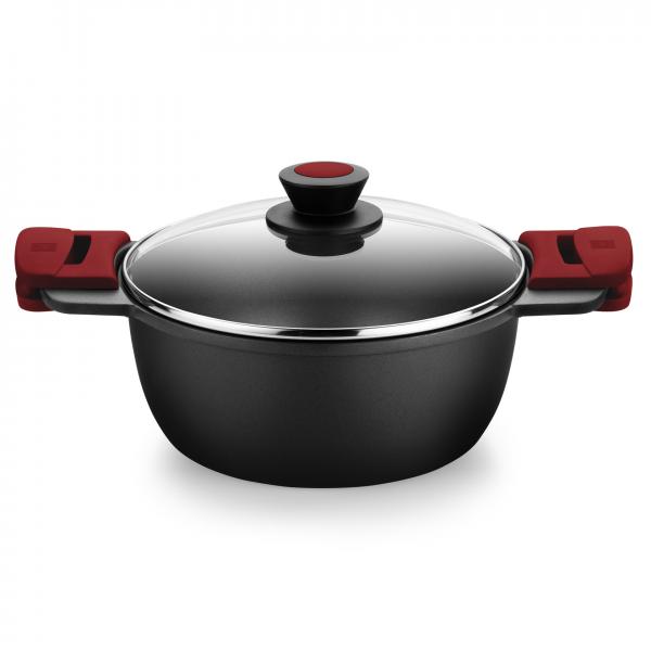 Casseruola con coperchio in vetro BRA A410332 (1 Unità)