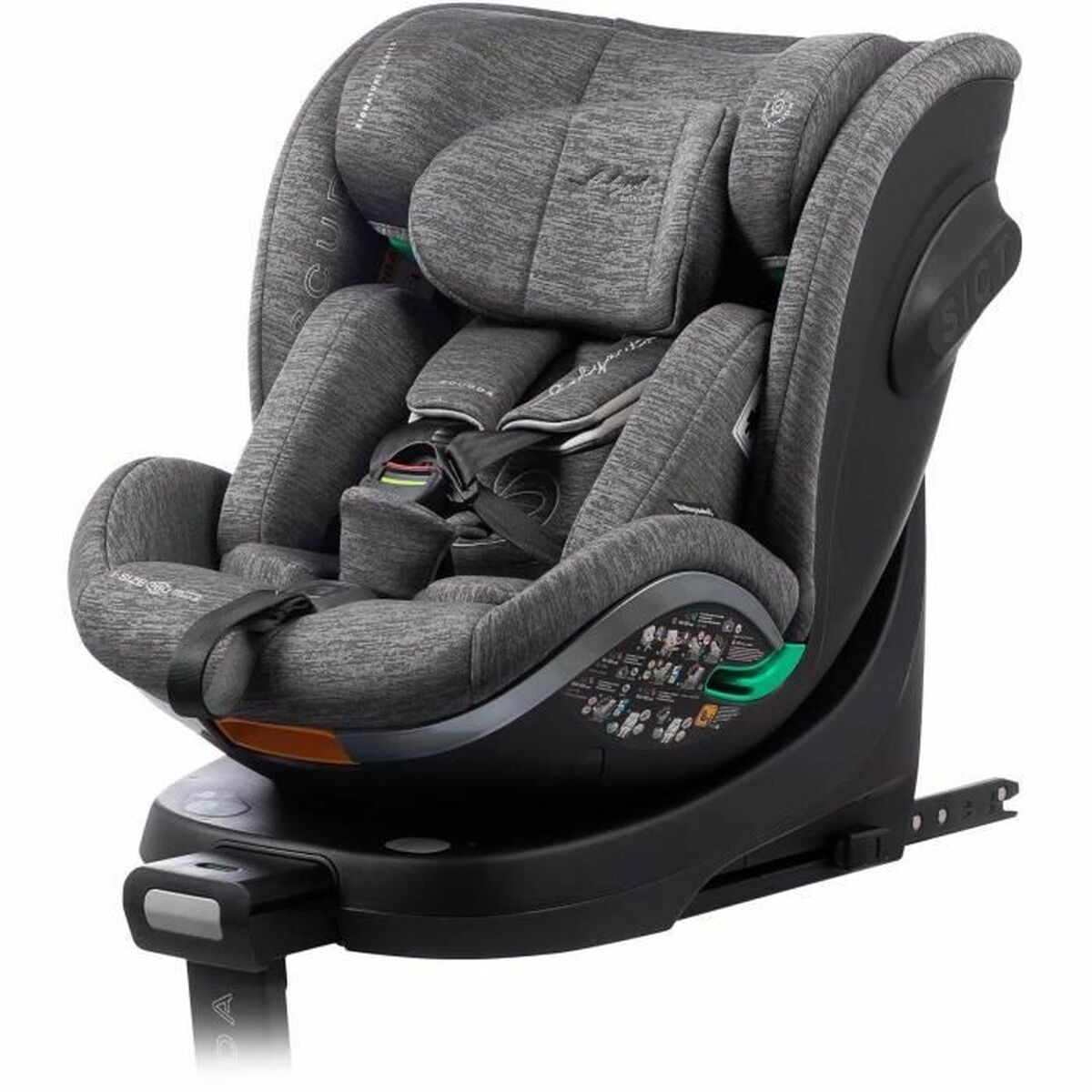 Seggiolino Auto Babyauto SCUDDA GREY DOBBY Grigio 0 (de 0 a 10 kilos) 0+ (de 0 a 13 kilos) I (9 - 18 kg) II (15-25 kg) III (22 -