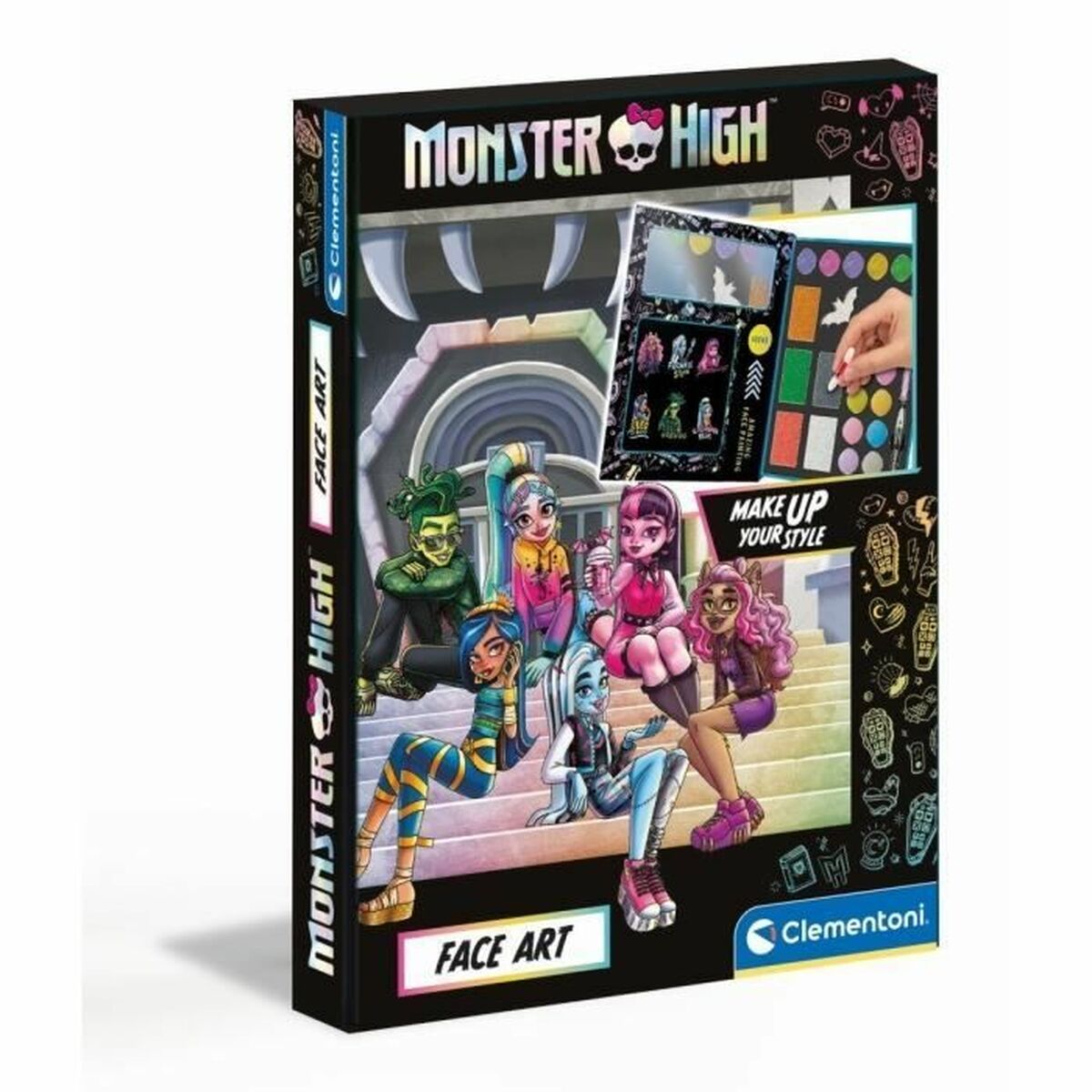 Set di Trucchi per Bambini Clementoni Monster High Fashion Designer Multicolore - Image 4