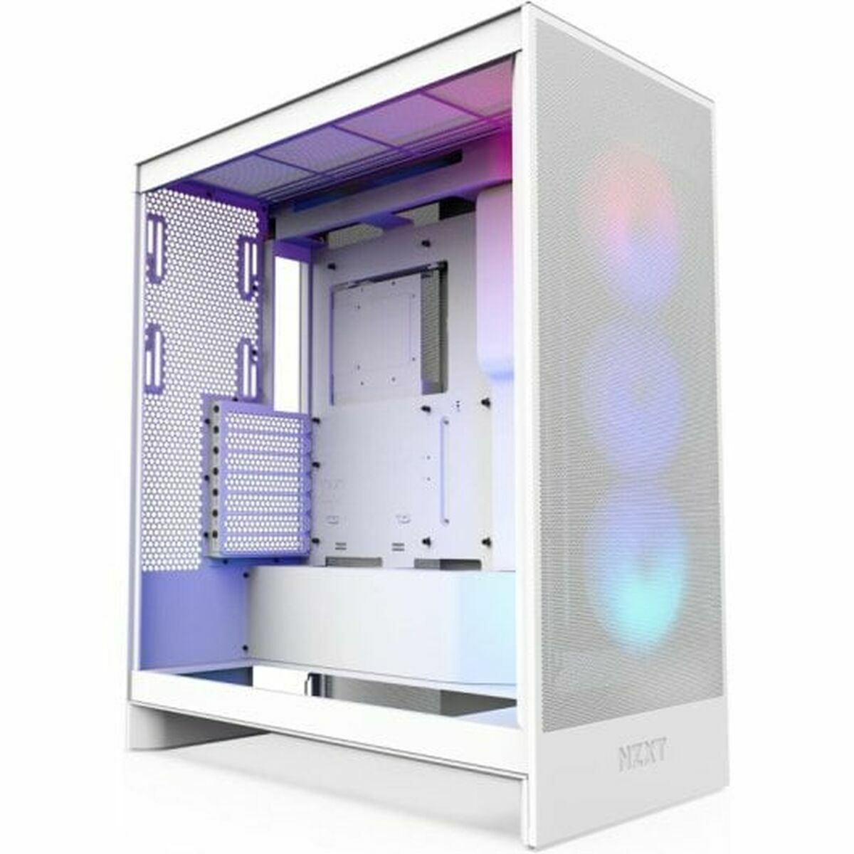 Case computer desktop ATX NZXT H7 Flow RGB Midi Bianco
