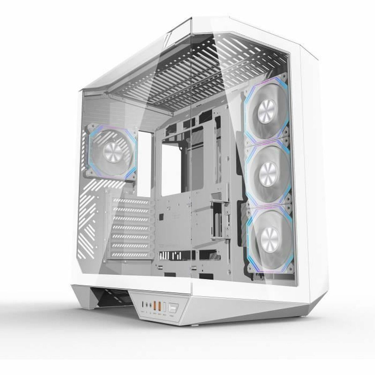Case computer desktop ATX DarkFlash DY470 Bianco