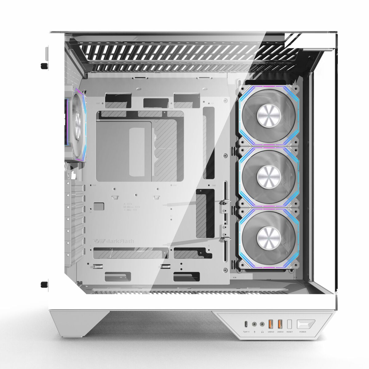 Case computer desktop ATX DarkFlash DY470 Bianco - Image 3