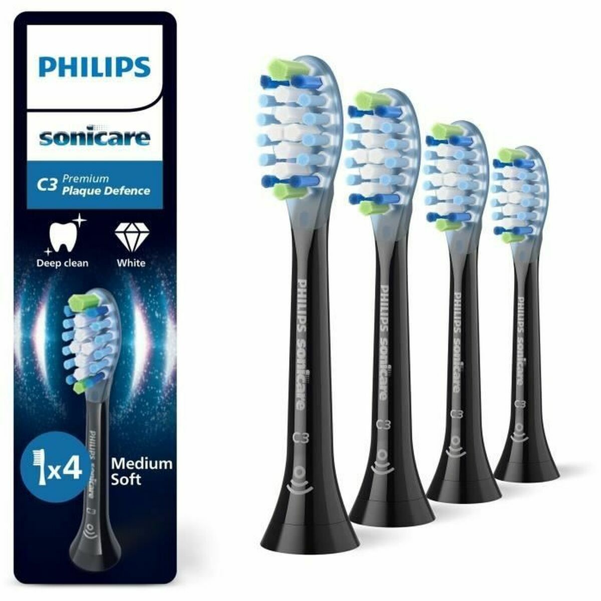 Testina di Ricambio Philips Nero 4 Unità
