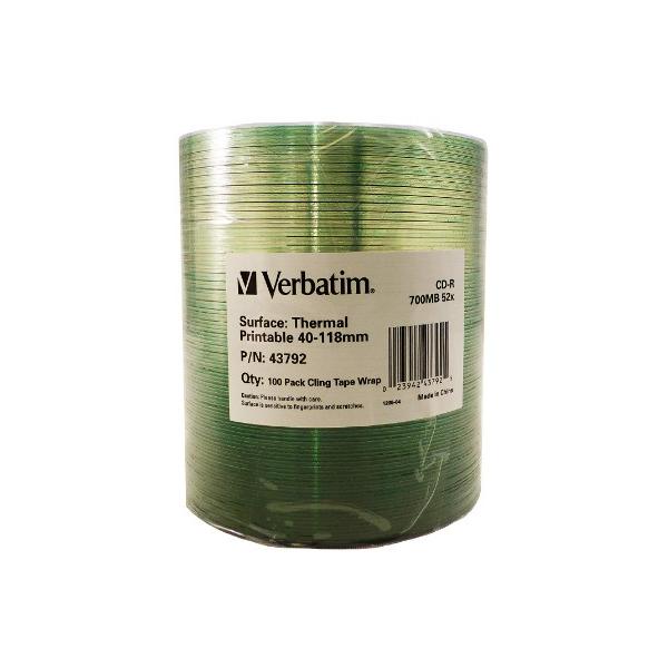 CD-R Verbatim 43792 700 MB (100 Unità)