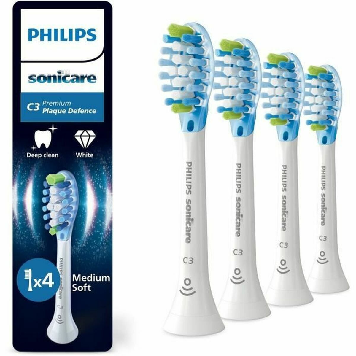 Testina di Ricambio Philips Bianco 4 Unità