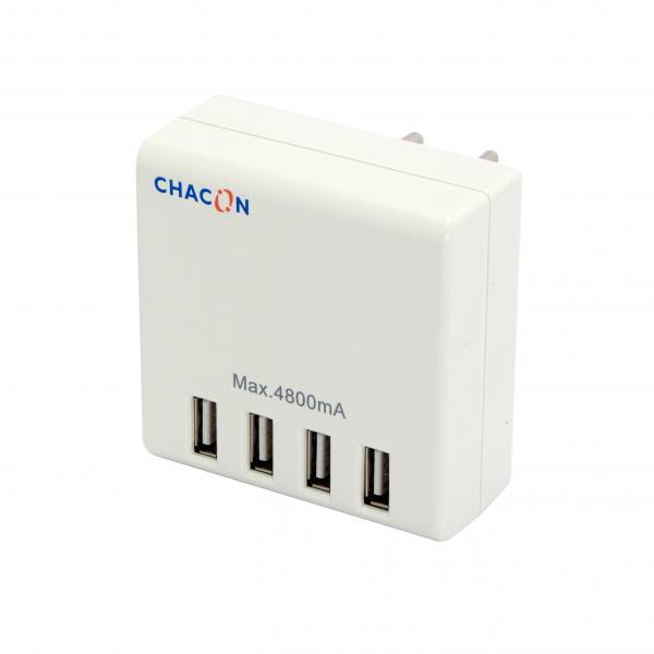 Caricabatterie USB da Parete Chacon Bianco