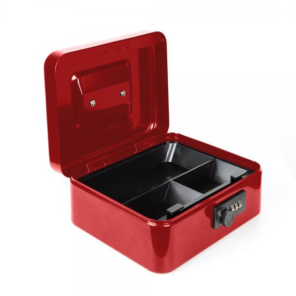 Cassetta di raccolta Burg-Wachter Money Code 5020 Rosso Acciaio Combinazione