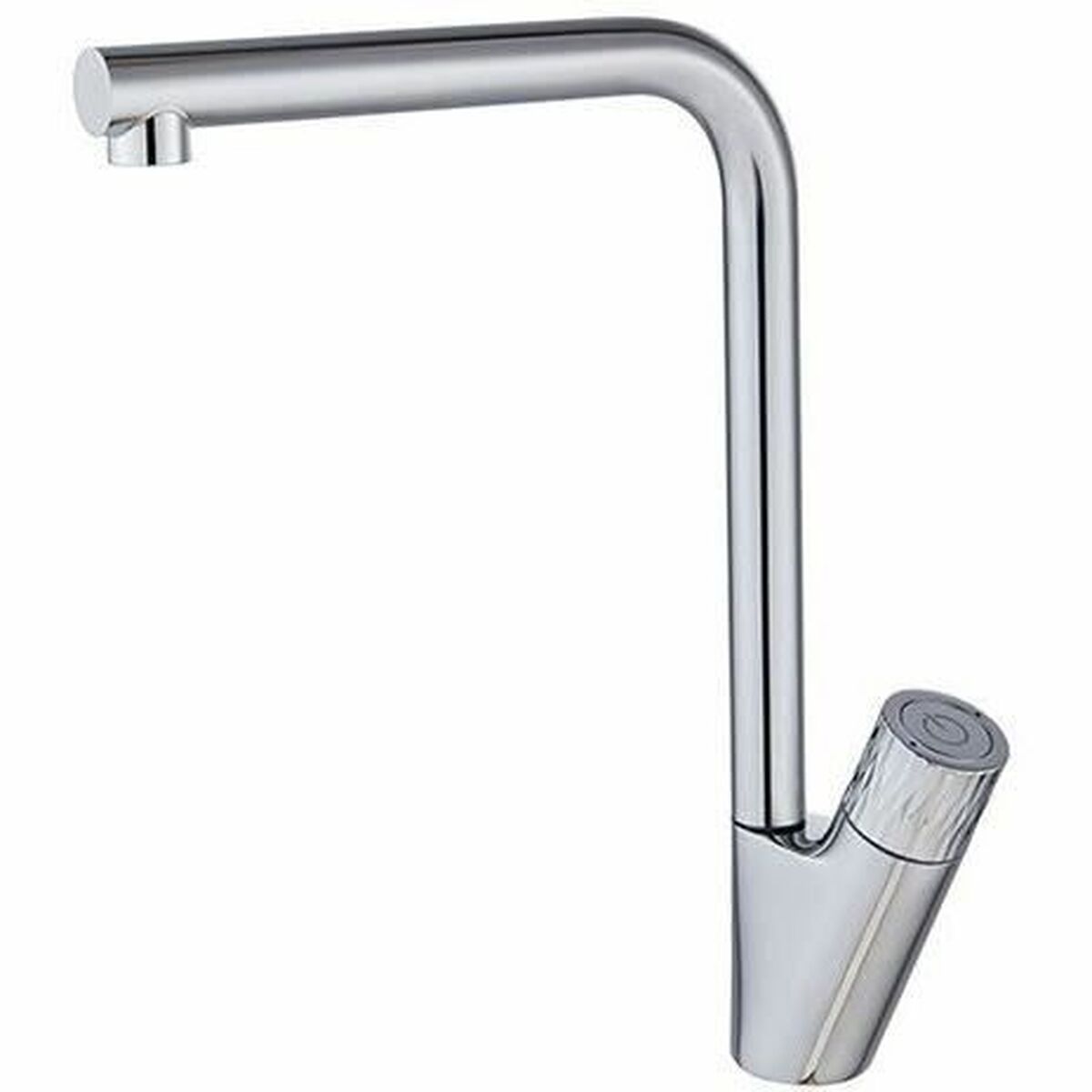 Rubinetto Monocomando Edouard Rousseau PATTY Grigio Chrome Cromo Forma a C