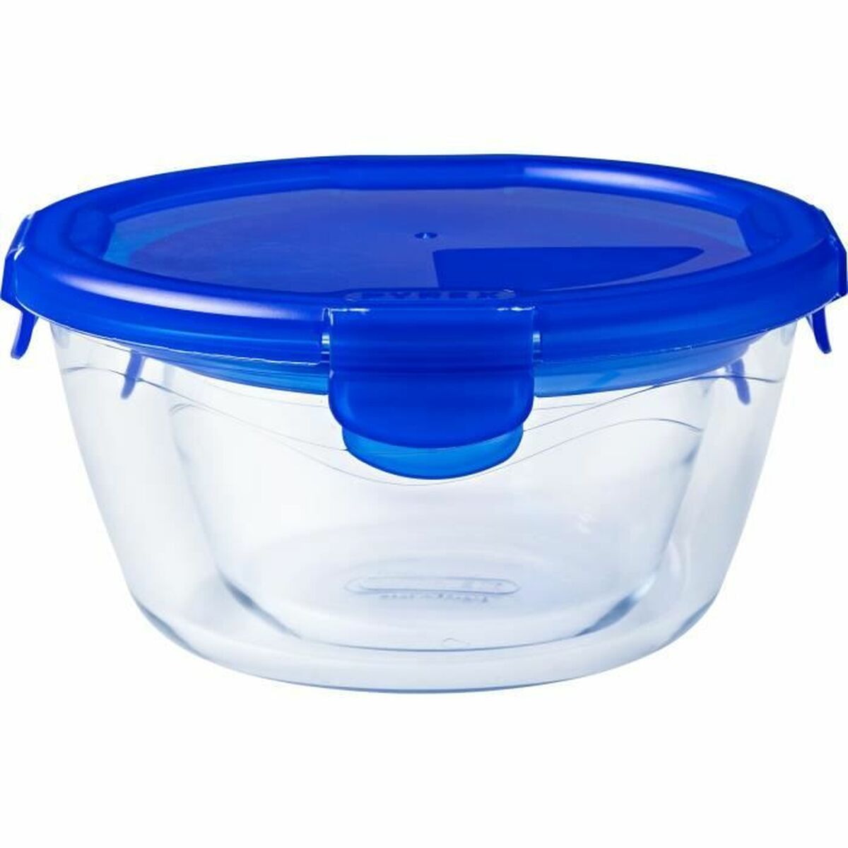 Set di Contenitori da Cucina Ermetici Impilabili Pyrex Azzurro 0,7 L 3 Pezzi
