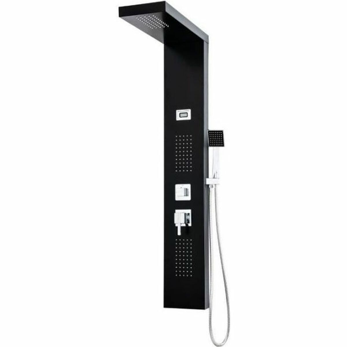 Colonna doccia Rousseau Torquay Nero ABS 126,6 x 20 cm Idromassaggio