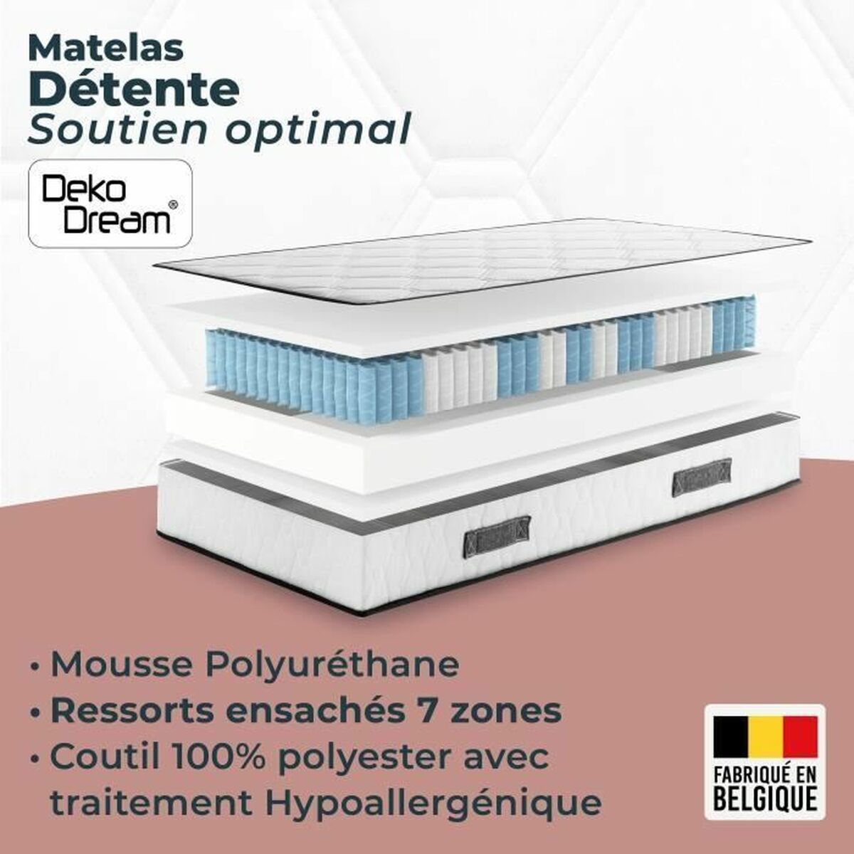 Materasso Viscoelastico Somnis Beeding 90 x 200 cm - Image 5